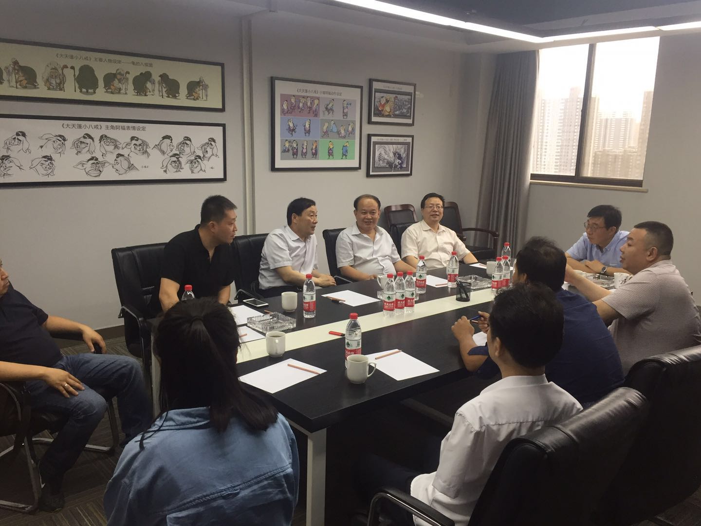 省残联调研西安鸿鹰动漫残疾人就业基地