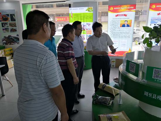 省残联党组成员、副理事长贾乃荣到周至县调研