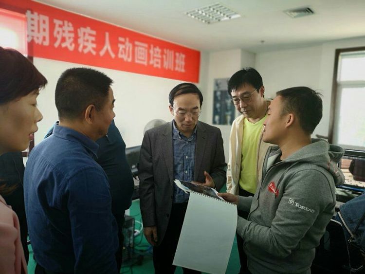 市残联党组书记、理事长安文中在雁塔区调研指导残疾人工作并与雁塔区区委书记会面