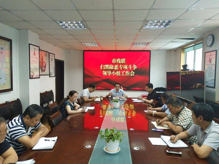 市残联召开扫黑除恶专项斗争领导小组工作会