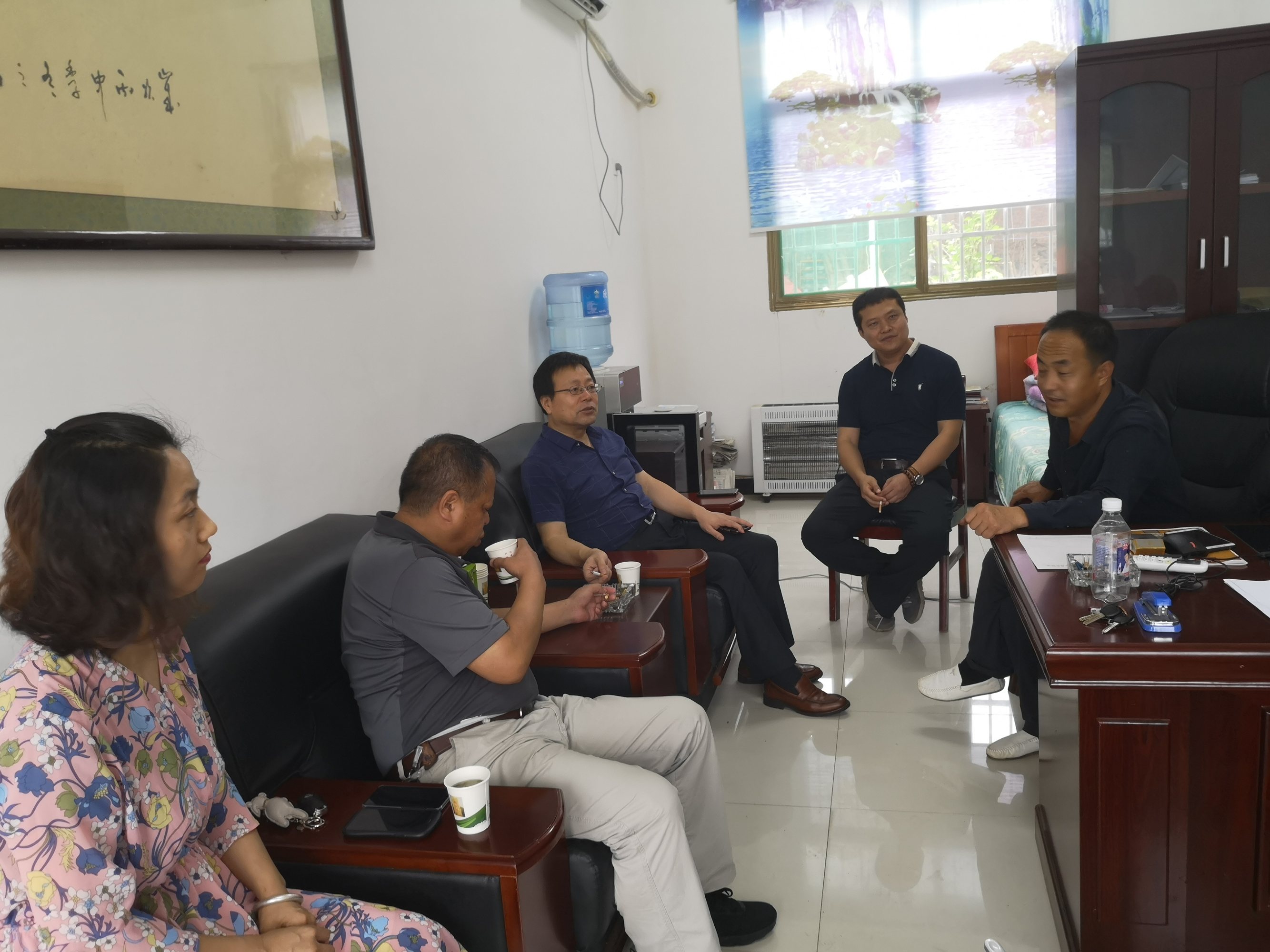 何永国副理事长带队检查调研新联村脱贫攻坚工作