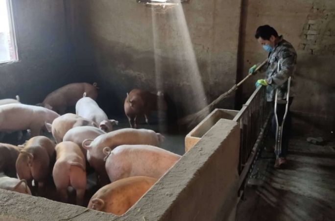 西安一残疾人脱贫户捐款抗击疫情