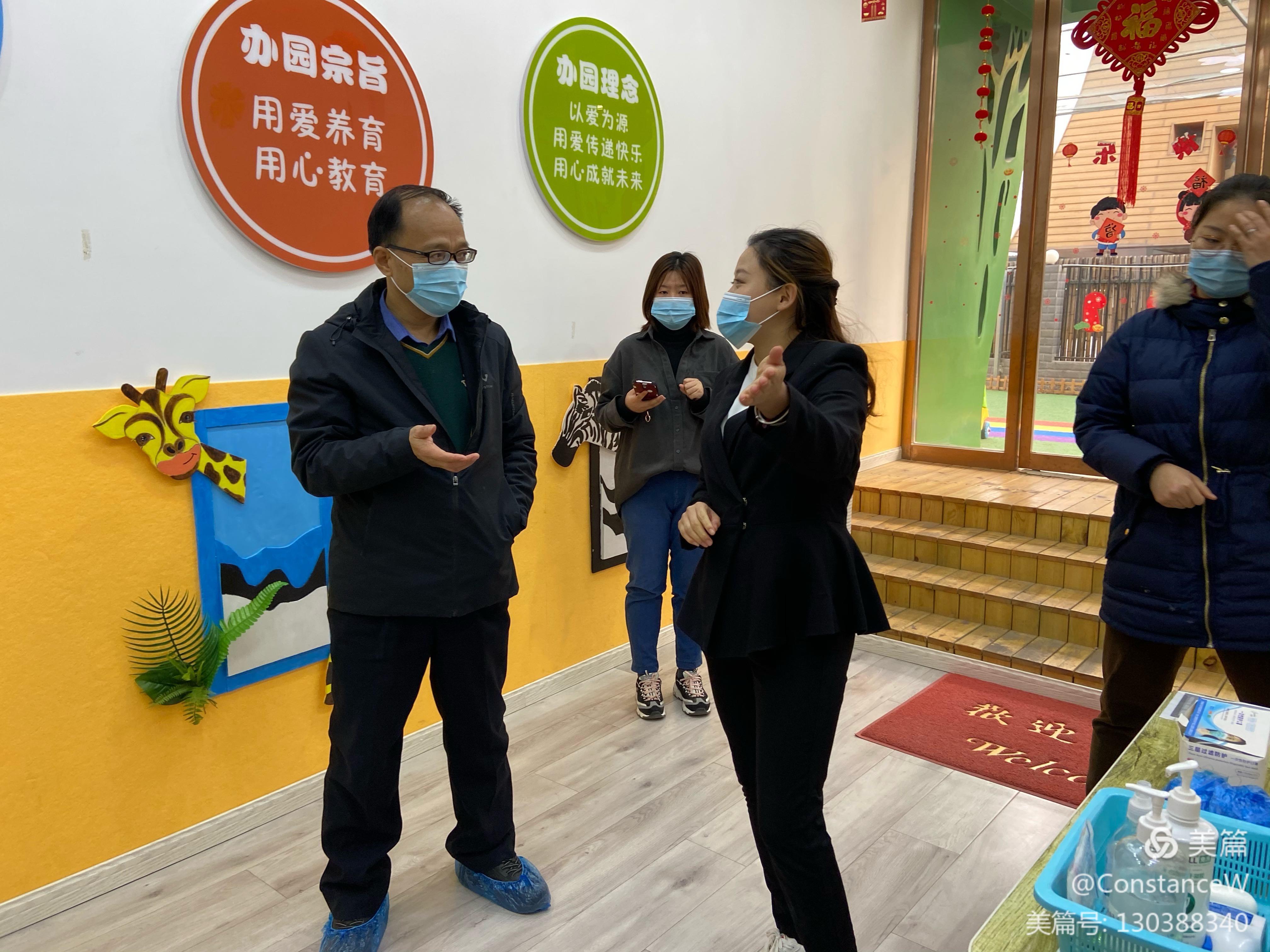 西安市残疾人联合会副理事长尹绪庄调研听障儿童定点语言康复机构康复工作