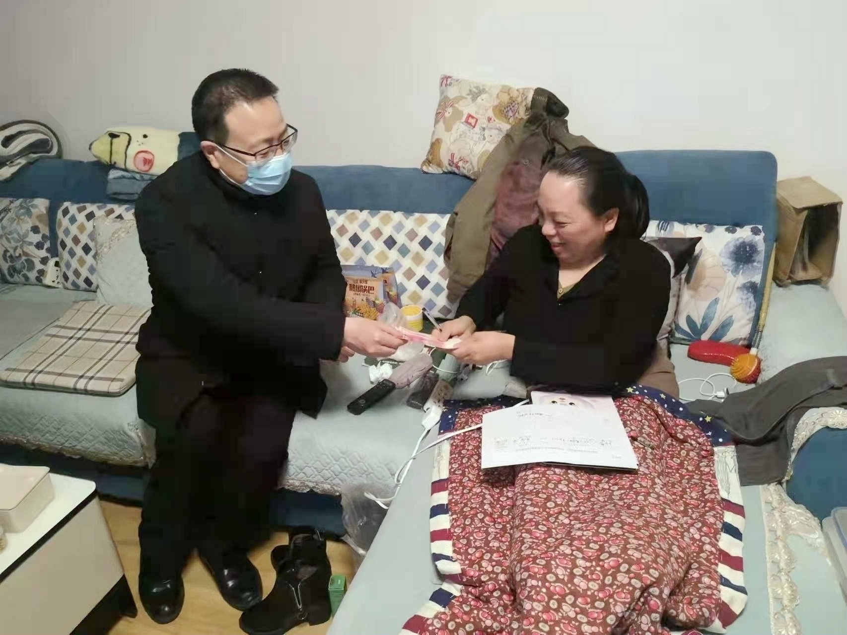 情系困难残疾人，春节慰问暖人心——市残联副理事长何永国赴碑林区开展2022年春节慰问困难残疾人活动