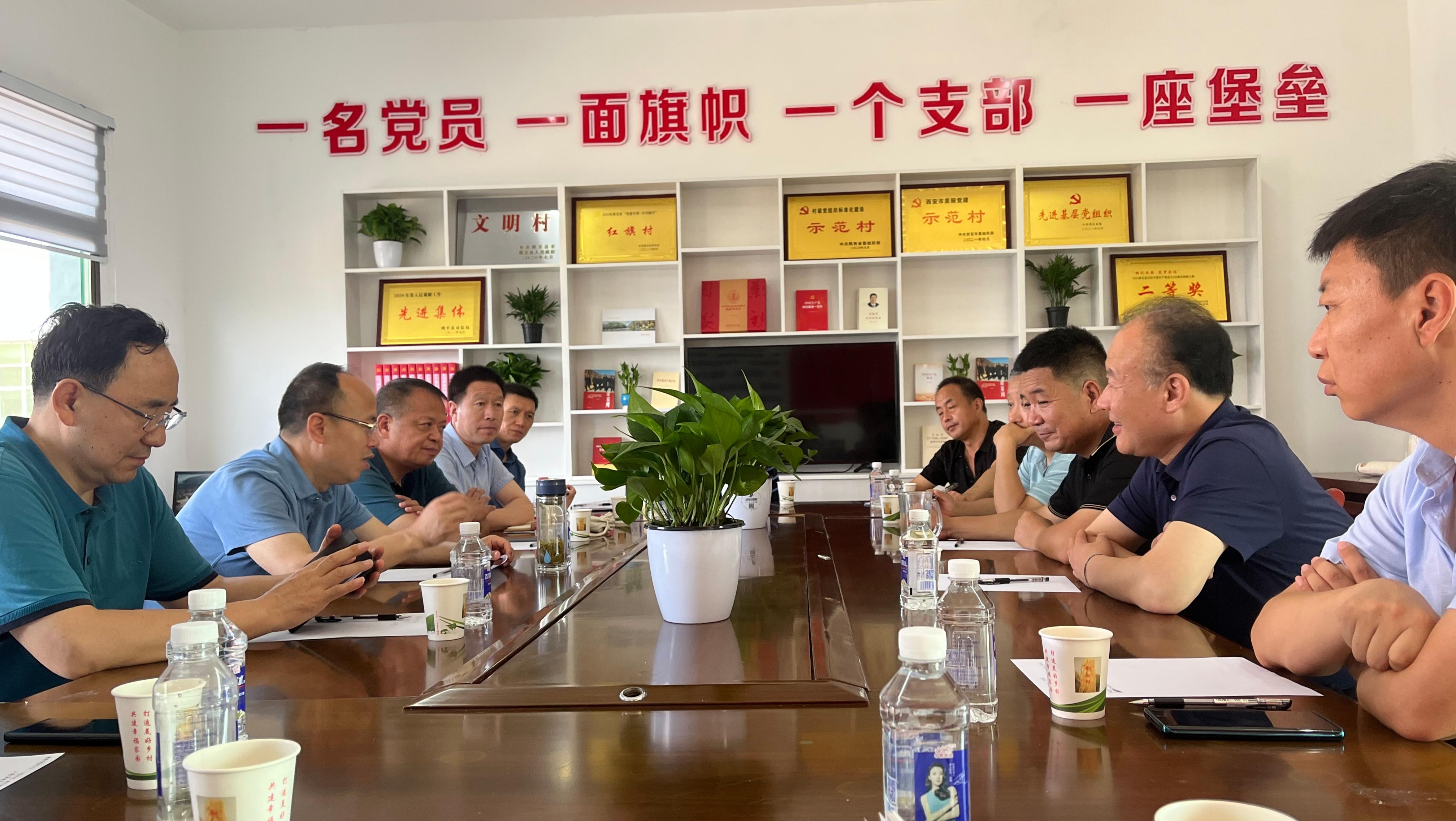 市残联领导深入周至县翠峰镇新联村调研指导抓党建促乡村振兴工作