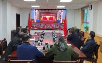西安市残联组织党员干部集中收看党的二十大开幕会